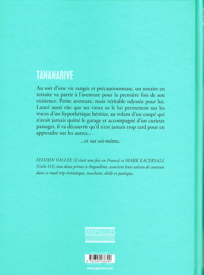 Verso de l'album Tananarive