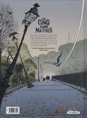 Verso de l'album Les cinq sans maîtres Tome 1