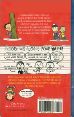 Verso de l'album Nate 4 Nate, à fond !