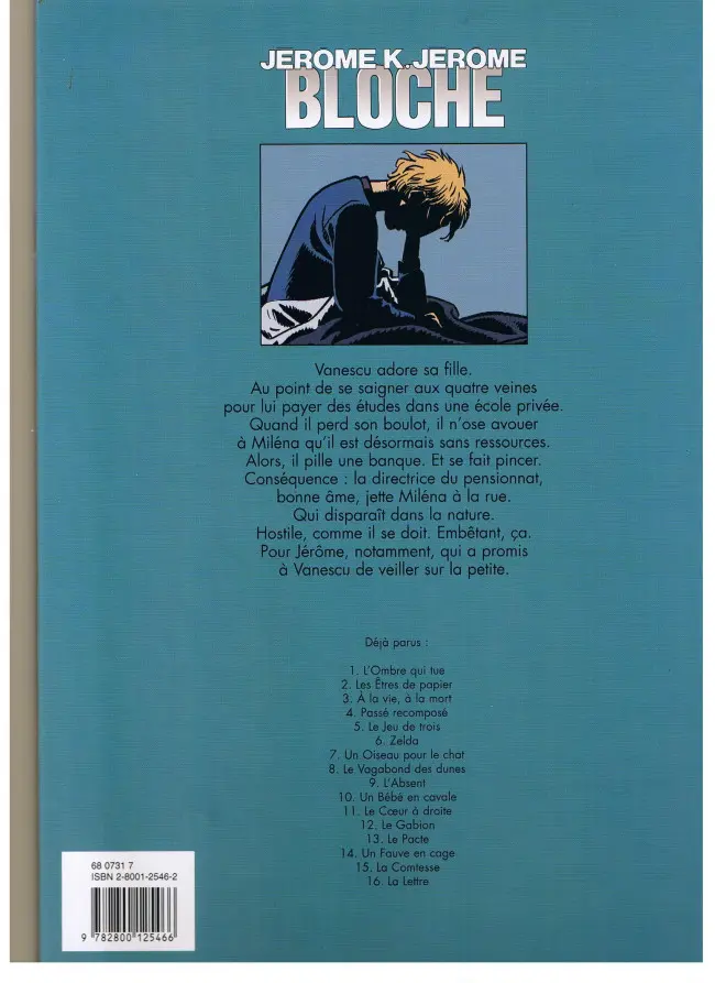 Verso de l'album Jérôme K. Jérôme Bloche Tome 7 Un oiseau pour le chat
