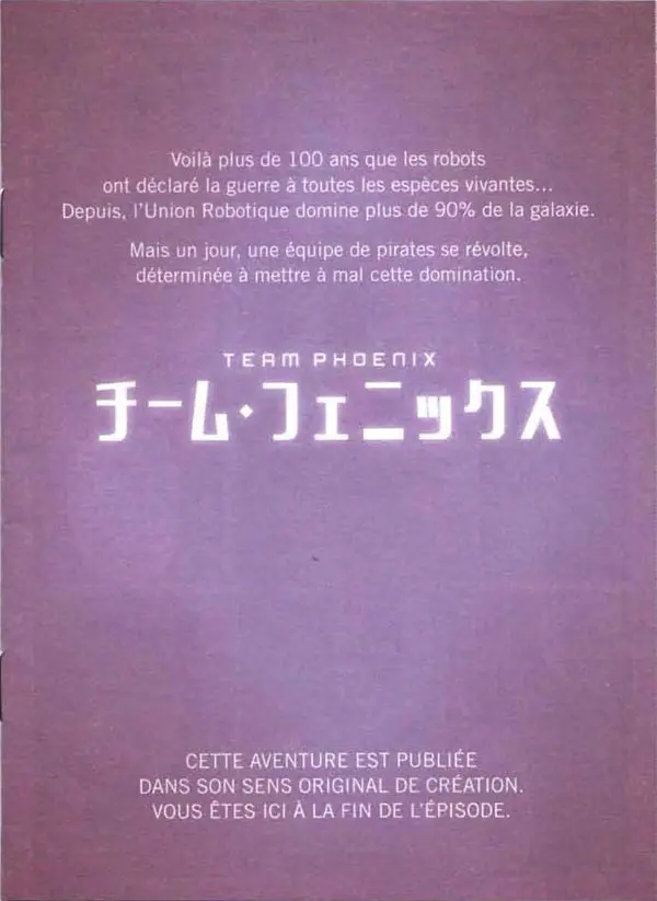 Verso de l'album Team Phoenix 3