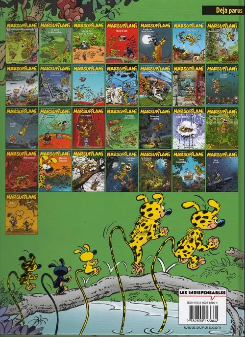 Verso de l'album Marsupilami Tome 17 L'orchidée des chahutas