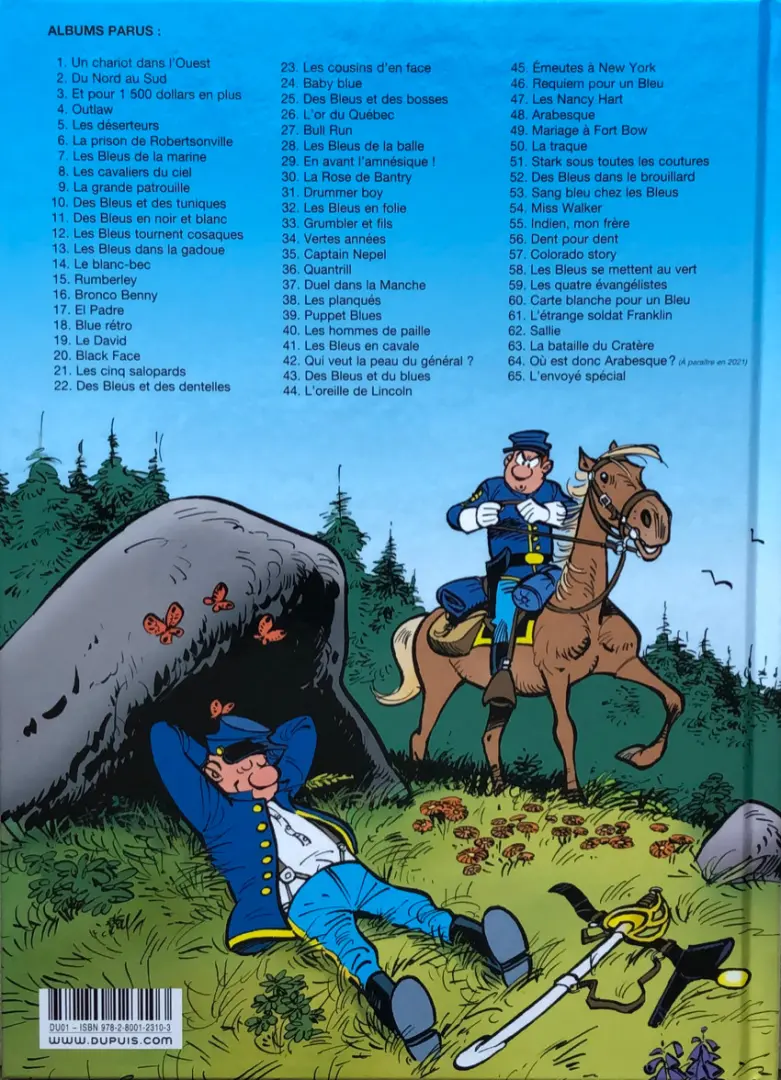 Verso de l'album Les Tuniques Bleues Tome 38 Les planqués