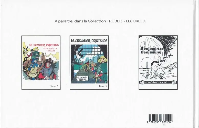 Verso de l'album Le Chevalier Printemps Tome 1