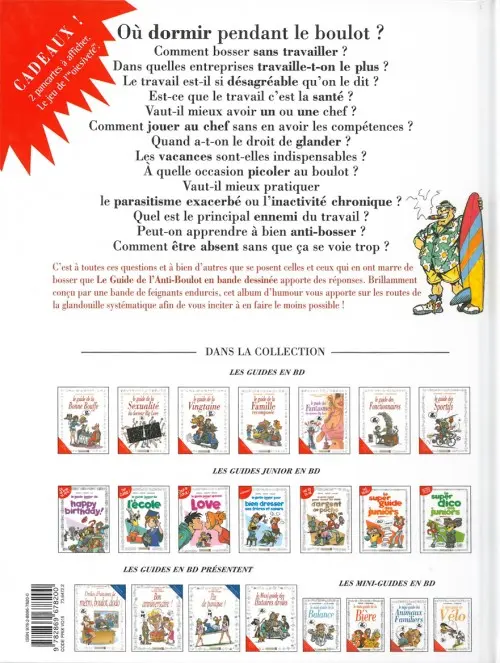 Verso de l'album Le Guide Tome 15 Le guide de l'anti-boulot