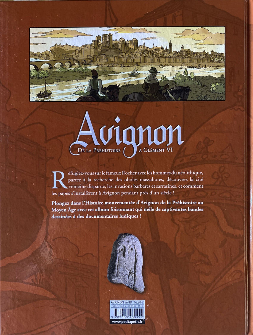 Verso de l'album Avignon 1 De la Préhistoire à Clément VI