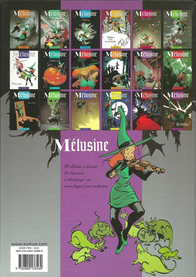 Verso de l'album Mélusine Tome 11 Mélusine à l'école des Maléfices