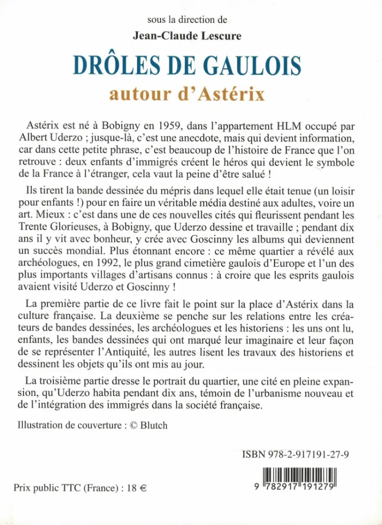 Verso de l'album Drôles de Gaulois Autour d'Astérix