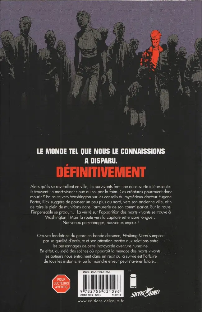 Verso de l'album Walking Dead Tome 10 Vers quel avenir ?
