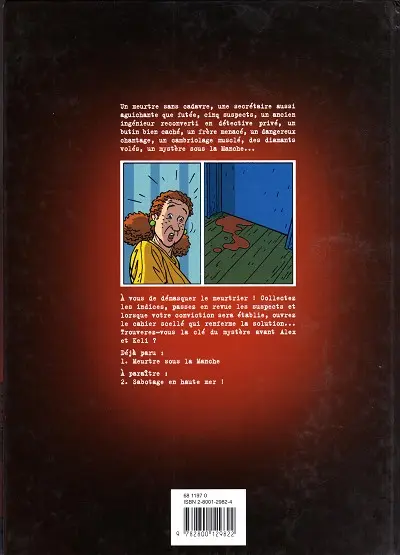 Verso de l'album La Clé du mystère Tome 1 Meurtre sous la Manche