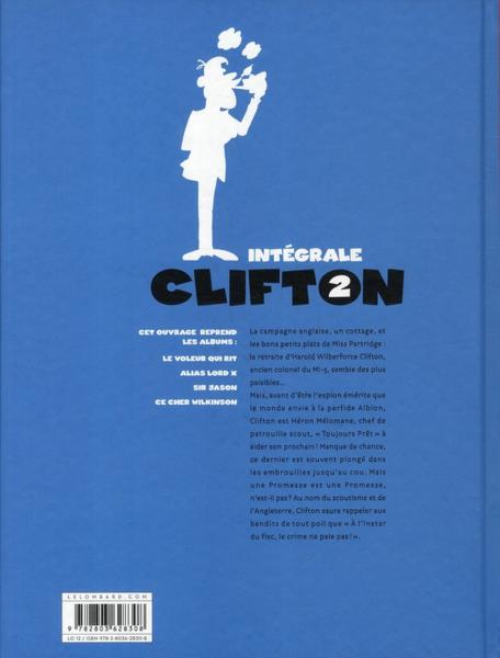 Verso de l'album Clifton Intégrale 2