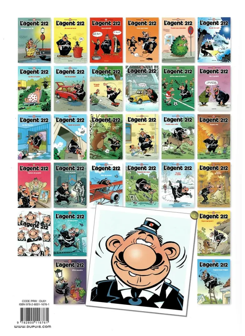 Verso de l'album L'Agent 212 Tome 11 Sifflez dans le ballon !
