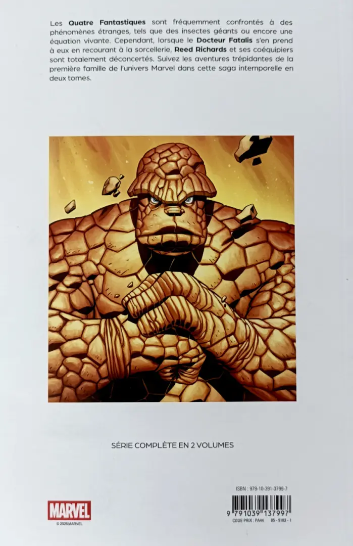 Verso de l'album Fantastic Four Tome 1 L'appel des ténèbres