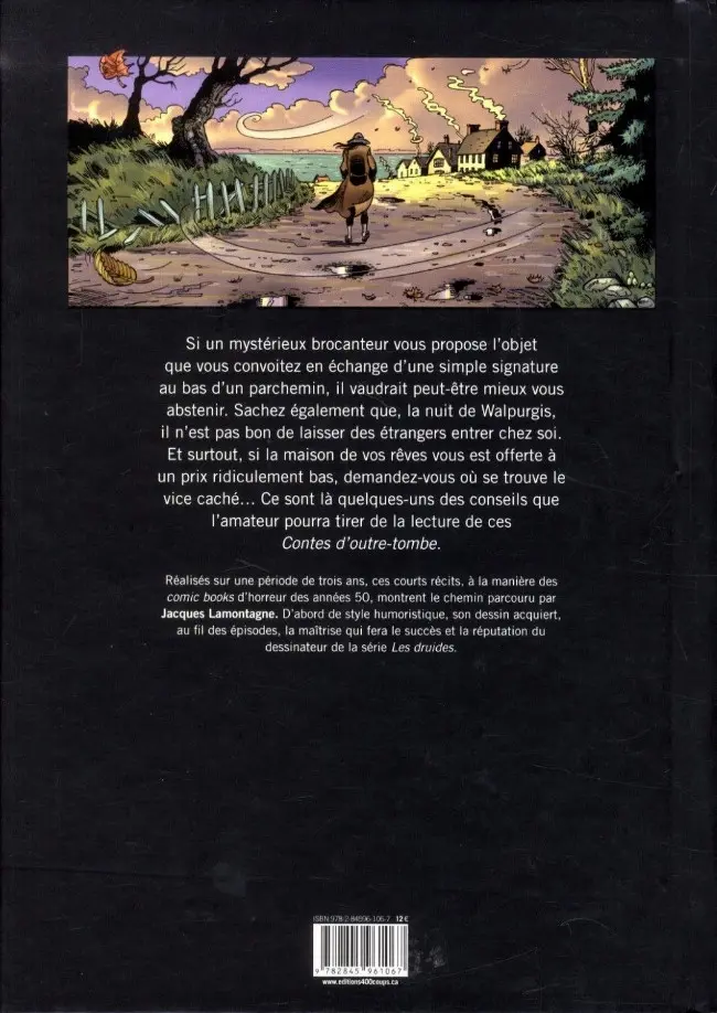 Verso de l'album Les Contes d'outre-tombe