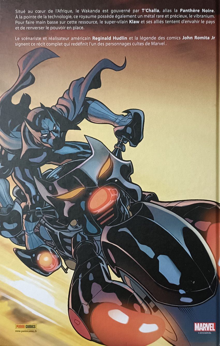 Verso de l'album Panthère Noire Qui est la Panthère Noire ?