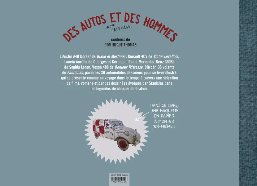 Verso de l'album Des Autos et des Hommes