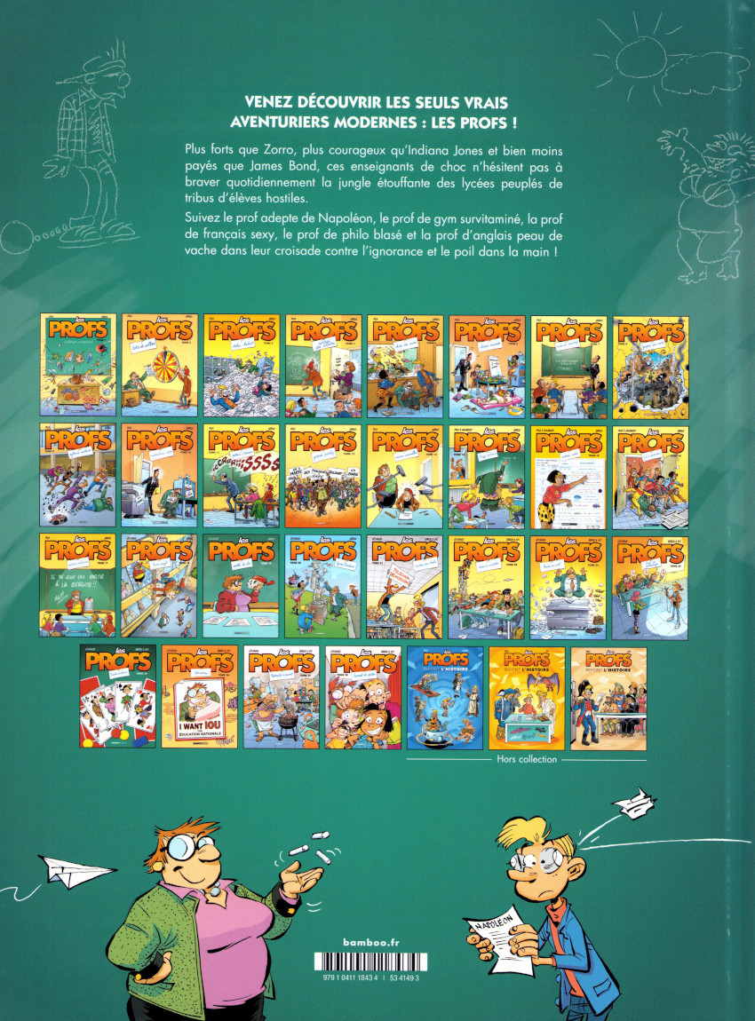 Verso de l'album Les Profs Tome 21 Rentrée des clashs
