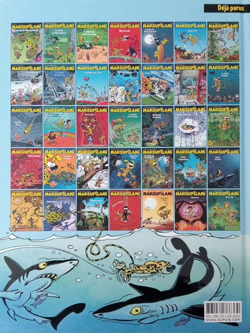 Verso de l'album Marsupilami Tome 11 Houba Banana