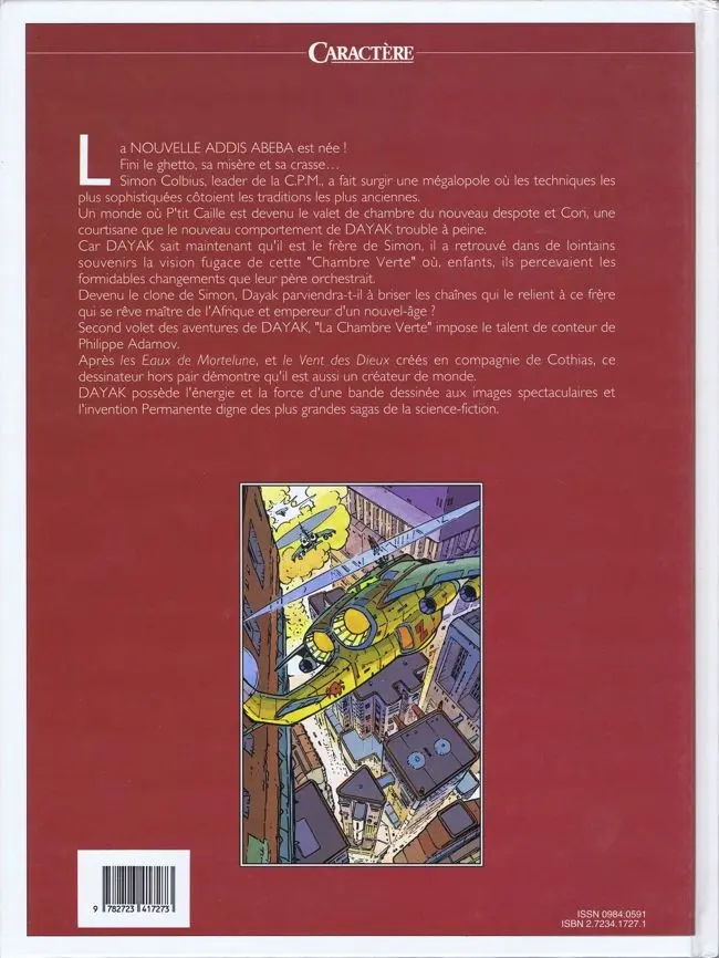 Verso de l'album Dayak Tome 2 La chambre verte
