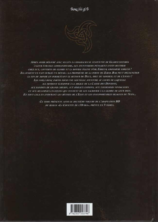 Verso de l'album Le Donjon de Naheulbeuk Tome 9 Troisième saison, partie 3
