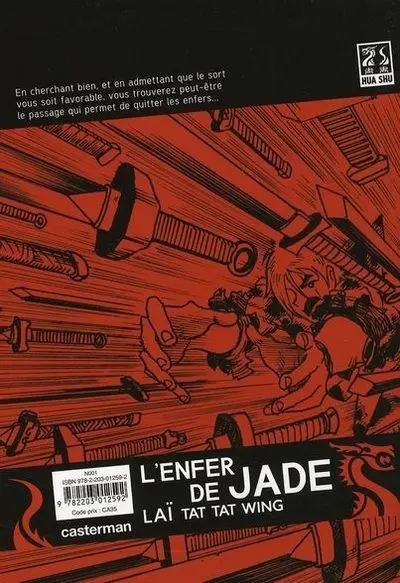 Verso de l'album L'Enfer de Jade