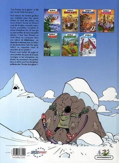 Verso de l'album Les Fondus Tome 7 Les fondus de la glisse