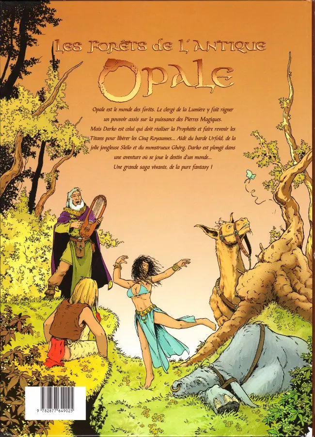 Verso de l'album Les Forêts d'Opale Tome 1 Le bracelet de Cohars