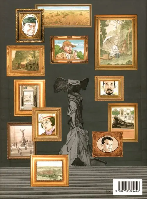 Verso de l'album Les Gardiens du Louvre