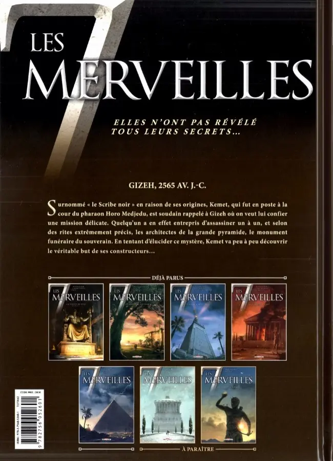 Verso de l'album Les 7 merveilles Tome 5 La pyramide de Khéops - 2565 av. J.-C.