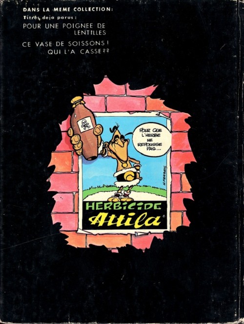 Verso de l'album Histoires du temps jadis en bandes dessinées Tome 3 Attila