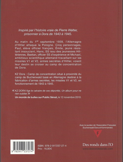 Verso de l'album KZ Dora Tome 2/2