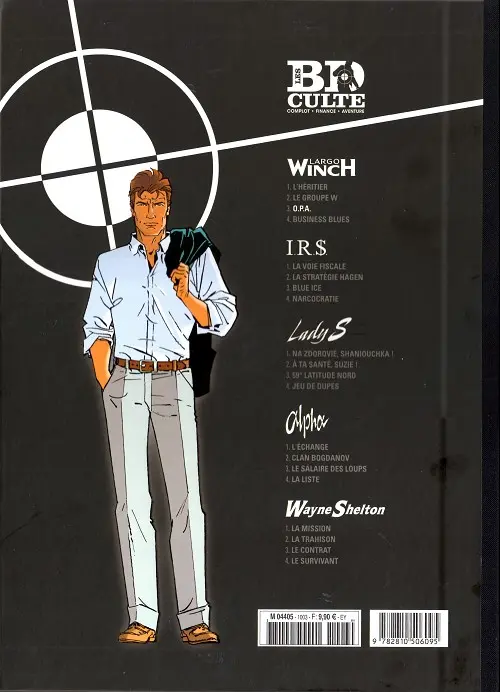 Verso de l'album Largo Winch Tome 3 O.P.A.