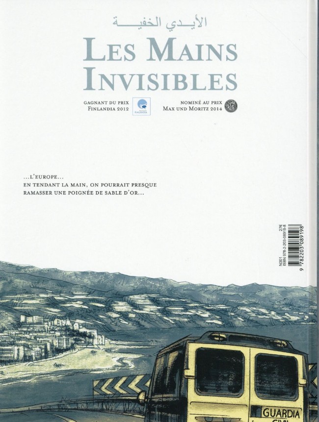 Verso de l'album Les mains invisibles