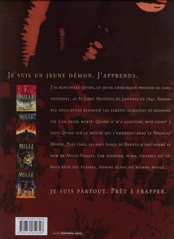Verso de l'album Mille Visages Tome 5 Extermination