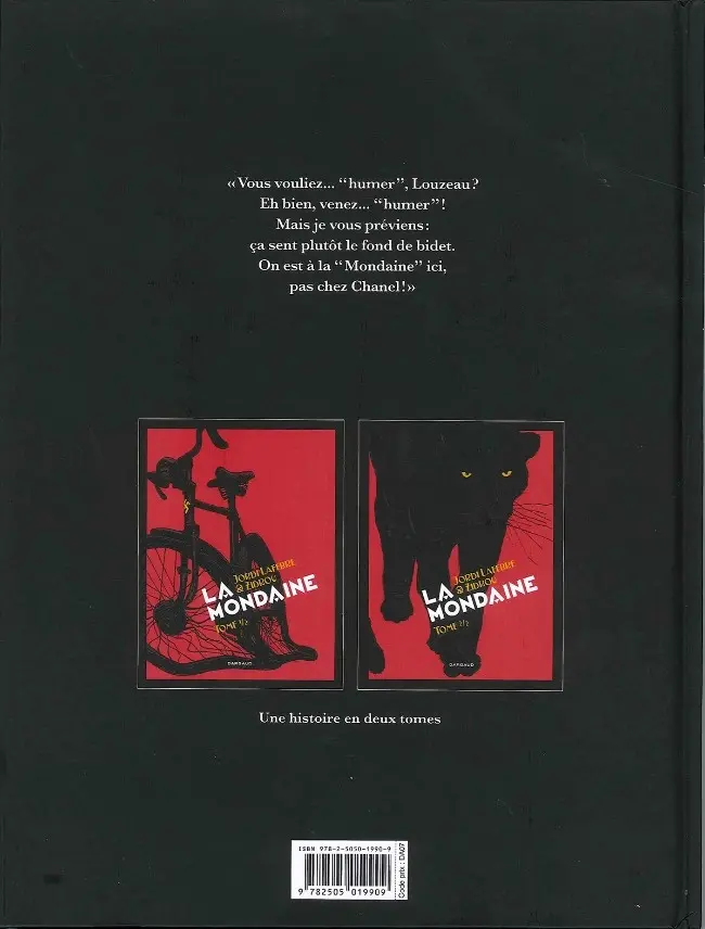 Verso de l'album La Mondaine Tome 1