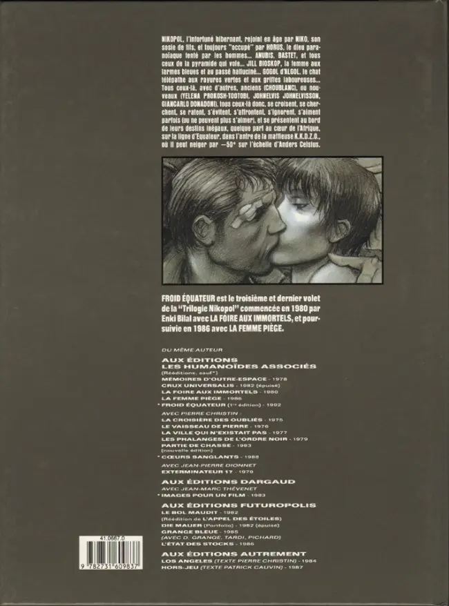 Verso de l'album Nikopol Tome 3 Froid Équateur