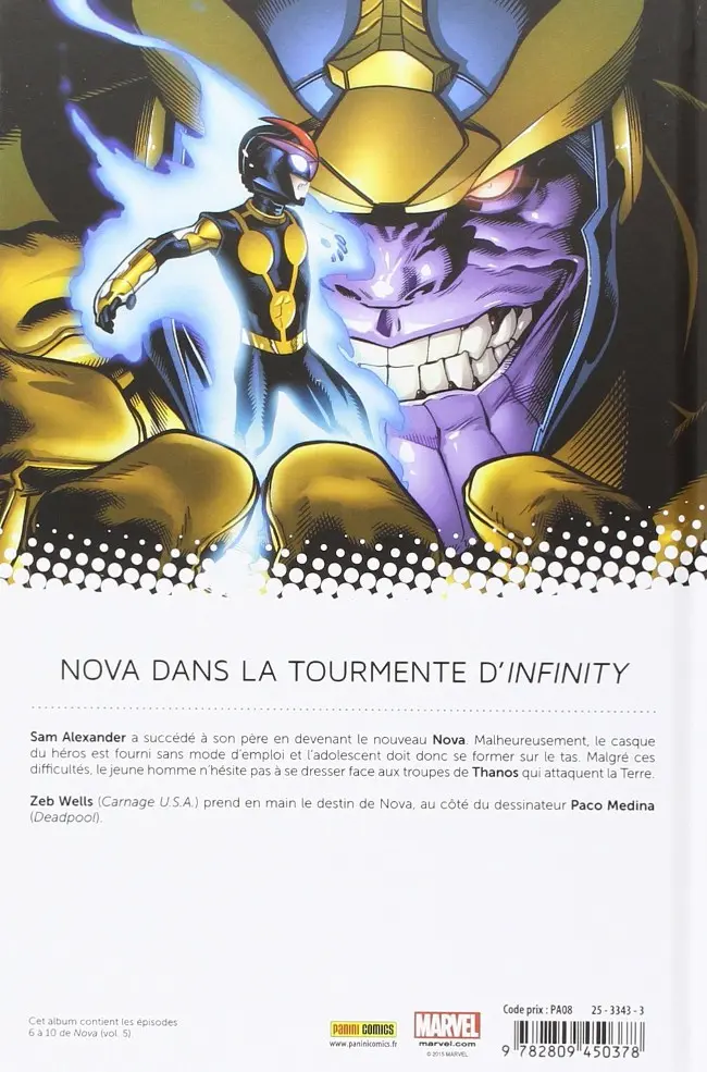 Verso de l'album Nova Tome 2 Le Rookie