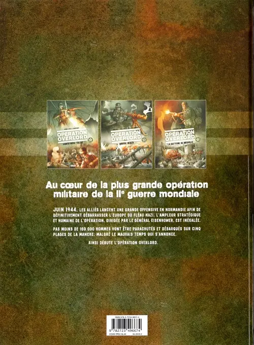 Verso de l'album Opération Overlord Tome 2 Omaha beach