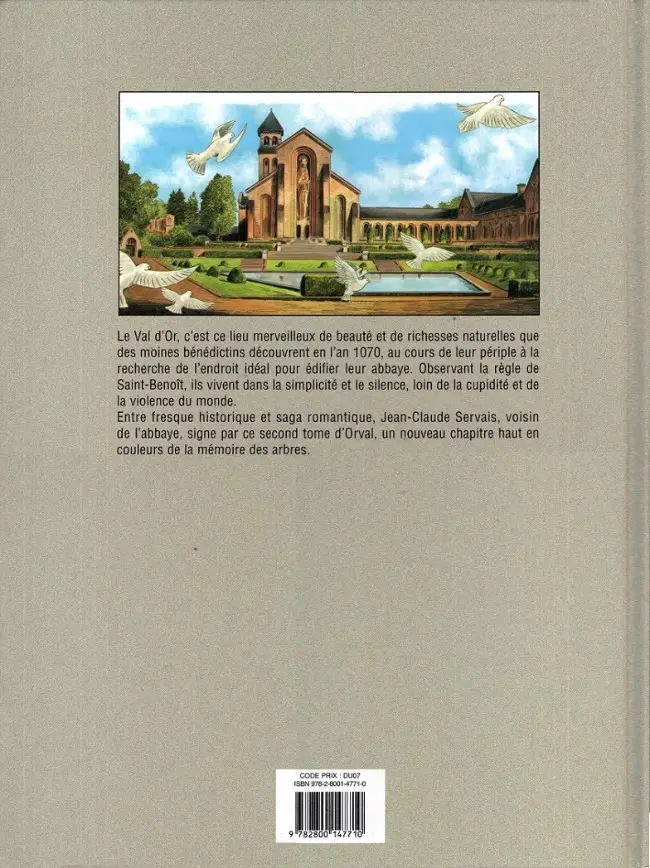 Verso de l'album Orval Deuxième partie