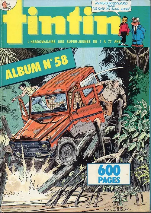 Couverture de l'album Tintin N° 58
