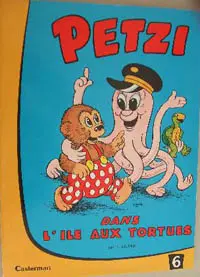 Couverture de l'album Petzi Tome 6 Petzi dans l'ile aux tortues
