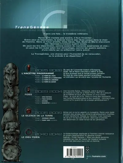 Verso de l'album L'Ancêtre programmé Tome 4 Le temps du savoir
