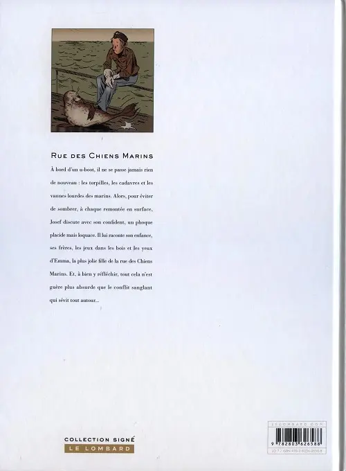 Verso de l'album Rue des chiens marins