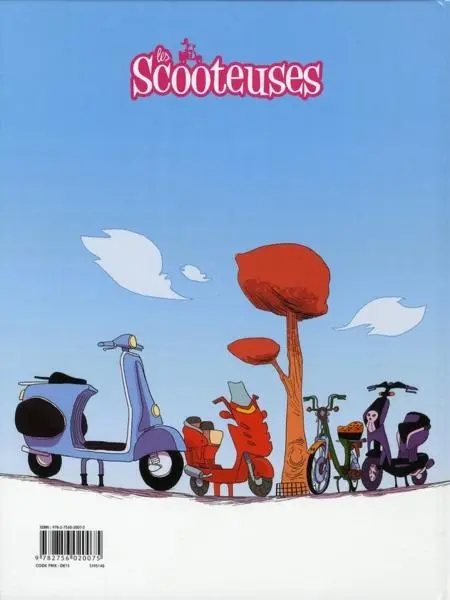 Verso de l'album Les Scooteuses Dangers publics