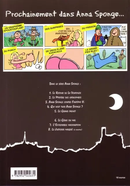 Verso de l'album Anna sponge Tome 7 L'Effroyable machination