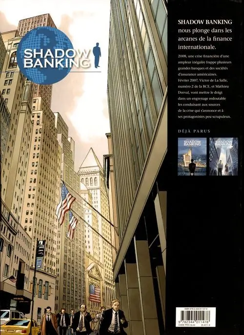 Verso de l'album Shadow Banking Tome 3 La bombe grecque