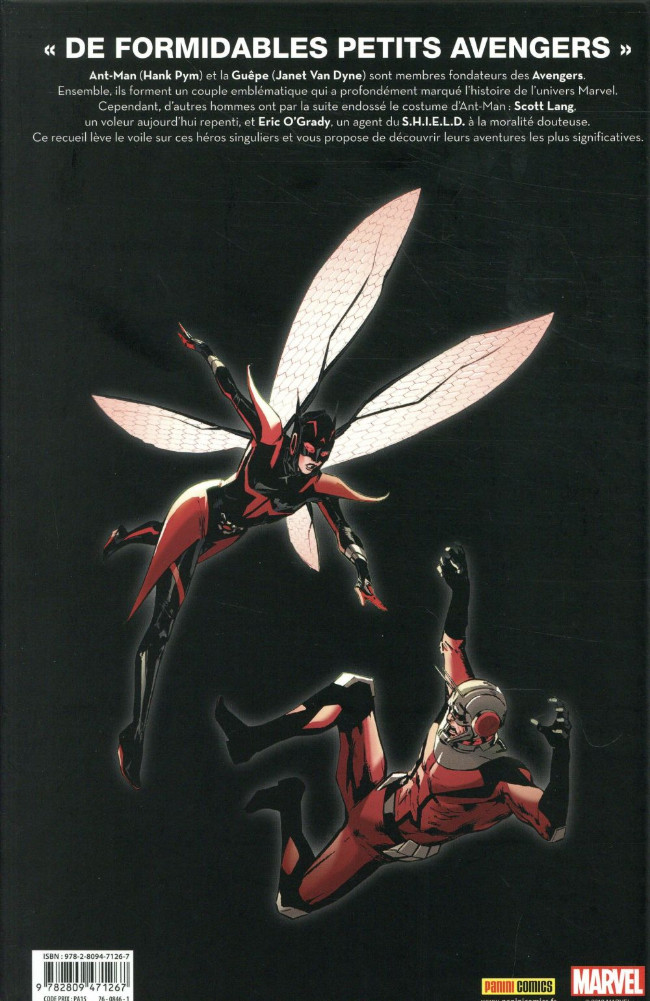 Verso de l'album Nous sommes Ant-Man et la Guêpe