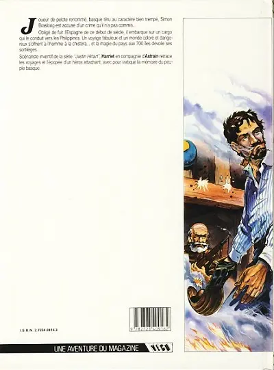 Verso de l'album Simon Braslong Tome 1 Quand vient la mousson