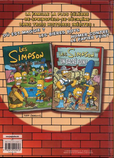 Verso de l'album Les Simpson Tome 3 Quelle bidonnade !