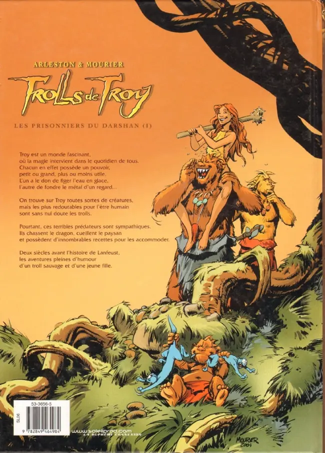 Verso de l'album Trolls de Troy Tome 9 Les prisonniers du Darshan (I)